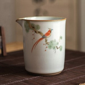 300ml Gong Fu Tea Cup Coffee Mug Vintage Ru Kiln Ceramic Fair Cup Tea Ceremony