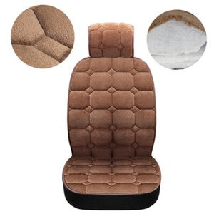 2PCS Genuine Australian Sheepskin Fur Long Wool Car Front Seat Cover Warm Winter