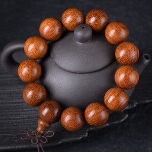 China Red Sandalwood 6/8/10/12/15/18/20/25MM Round Buddha Beads Fashion Bracelet