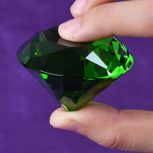 50mm Crystal Paperweight Glass Art Large Giant Diamond Decor Centerpiece Gifts