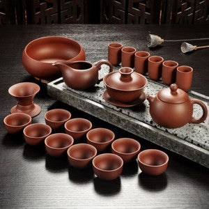 China Kung Fu Purple Sand Teapot Tea Set Ceramic Teapot Cup Handmade Drinkware