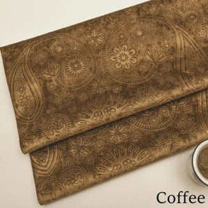 Embossing Floral Fabric Velvet Cloth Vintage for Sofa Cushions Cover Tablecloth