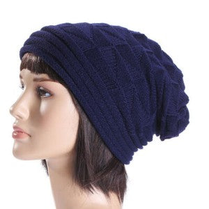 Womens Mens Baggy Beanie Hat Winter Ski Slouchy Outdoor Warm Oversized Skull Cap