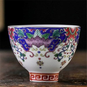 Boutique Tea Cup With Coaster Chinese Jingdezhen Town Porcelain Cup Saucer New
