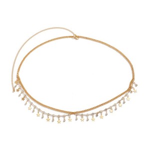 Waist Chains Rhinestone Star Tassel Pendant Waist Belly Belt Tassel Body Chain