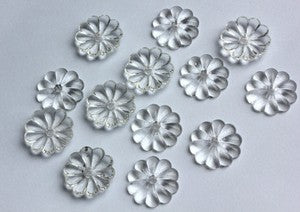10PCS U PICK FLOWER ROSETTE CRYSTAL CHANDELIER GLASS DROP PENDANTS BEADS PARTS