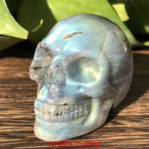 Top! wholesale Natural skull quartz crystal skull carved reiki healing 2''