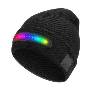 Night outdoor adventure lighting Bluetooth LED lamp cap and making phone calls