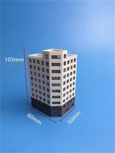 1/300 Scale Railway Station Scene Building City High-Rise Building Model Toy