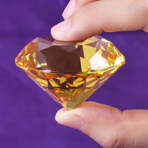 50mm Crystal Paperweight Glass Art Large Giant Diamond Decor Centerpiece Gifts