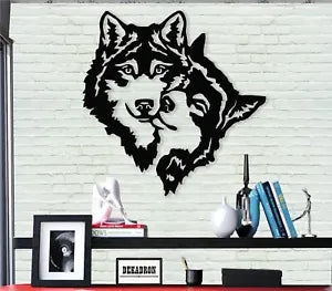 Metal Wall Art - Wolves -Wall Silhouette Metal Wall Decor Home Office Decoration