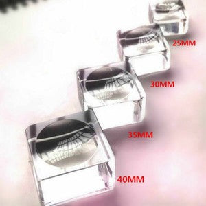 3PCS Clear Glass Display Stand Base Holder For Crystal Ball Sphere Globe Stone