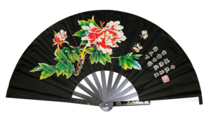 Stainless Steel Metal Folding Fan Mulan Kung Fu Martial Arts Tai Chi Fan
