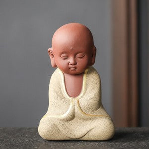 1pc Tea Pet Yixing Zisha Tea Play Purple Clay Table Decoration Little Monk