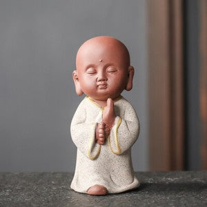 1pc Tea Pet Yixing Zisha Tea Play Purple Clay Table Decoration Little Monk