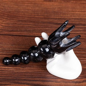 Natural ox horn massage comb through meridians head therapy anti-static comb