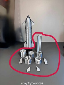 1:200 SpaceX Starship Rocket Model High Precision Magnetic Attraction