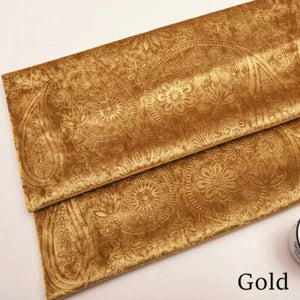 Embossing Floral Fabric Velvet Cloth Vintage for Sofa Cushions Cover Tablecloth