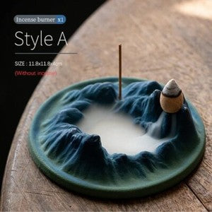 Ceramic Stick Incense Burner Holder Creative Mountain Home Incense Burner