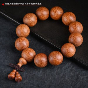 China Red Sandalwood 6/8/10/12/15/18/20/25MM Round Buddha Beads Fashion Bracelet