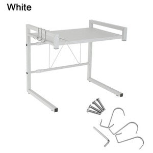 Kitchen Microwave Oven Metal Shelf Rack Adjustable Stand Organizer Storage AU