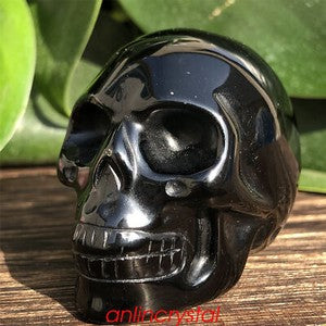 Top! wholesale Natural skull quartz crystal skull carved reiki healing 2''