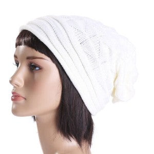 Womens Mens Baggy Beanie Hat Winter Ski Slouchy Outdoor Warm Oversized Skull Cap