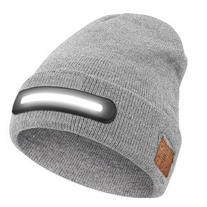 Night outdoor adventure lighting Bluetooth LED lamp cap and making phone calls