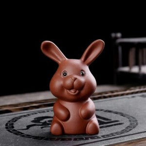 Yixing Zisha Ceramic Pottery Handmade Fengshui Zodiac 12 Animal Tea Pet Statue
