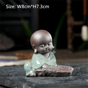 Funny Tea Pet Home Decoration House Warming Gift Mini Buddha Porcelain Tea Play