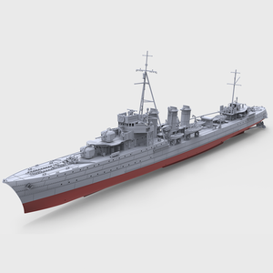 SSMODEL 1/700 Bourrasque-Class French Destroyer Bourrasque 1939