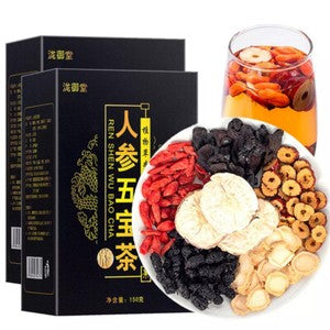Ginseng Six Treasure Tea, Kidney Support Formula, Chinese Herbal Tea - 30 Bags