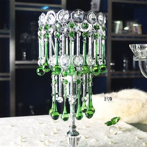 Crystal Glass Hanging Raindrops Lighting Ornament Chandelier Prism Part 5.3*0.8"