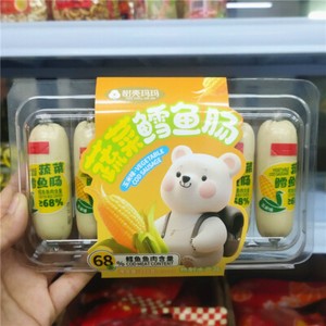 Vegetable Cod Sausage 210g Carrot Flavor + 6 Fish Sausage Corn Flavor Snacks