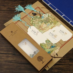 Chinese Bookmarks 中国传世十大名画纸质书签 经典国画洛神赋千里江山图故宫名画古风文创礼物中国风