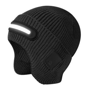 Night outdoor adventure lighting Bluetooth LED lamp cap and making phone calls