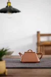 220cc chinese Yixing Handmade Zisha teapot golden JiangPo clay YiFang Gongfu Tea