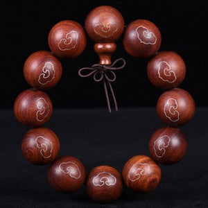 Chinese Red Sandalwood 6/8/12/15/18/20/25MM Round Buddha Beads Fashion Bracelet