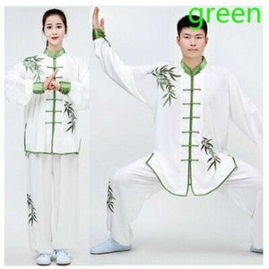 Women Men Cotton Tai Chi Set Embroidery Loose Chinese Kung Fu Suit Martial Art