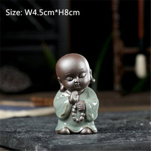 Funny Tea Pet Home Decoration House Warming Gift Mini Buddha Porcelain Tea Play