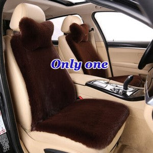 Premium Sheepskin Car Seat Covers Wool Front Cushions Auto Accessories Universal