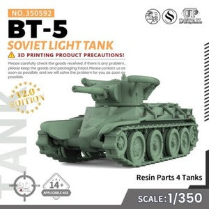 SSMODEL SS592 1/200/350/700 Military Model Kit Soviet BT-5 Light Tank