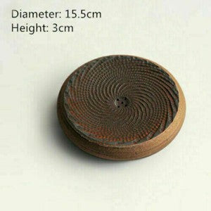 Pottery Holder For Tea Pot Reservoir Plate Antique Style Crude Pottery Round New