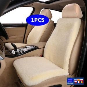 Premium Sheepskin Car Seat Covers Wool Front Cushions Auto Accessories Universal