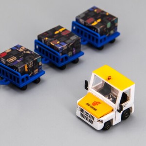 Civil Aviation Airport Luggage Baggage Tractor Model Cute Version 3D Printed KIT