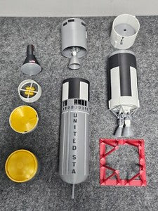 1:60 NASA Gemini TitanII + Redstone Launch Vehicle Rocket Model Painted