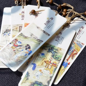 Chinese Bookmarks 中国传世十大名画纸质书签 经典国画洛神赋千里江山图故宫名画古风文创礼物中国风