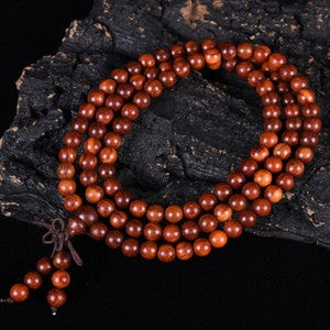 Chinese Red Sandalwood 6/8/12/15/18/20/25MM Round Buddha Beads Fashion Bracelet