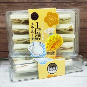 120g Thousand Layer Mango Milk Cake Freeze-Dried Strawberry Snowflake Snacks