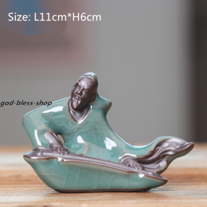 Porcelain Tea Pet Small Home Decoration Crackle Glaze Geyao China Tea Play New